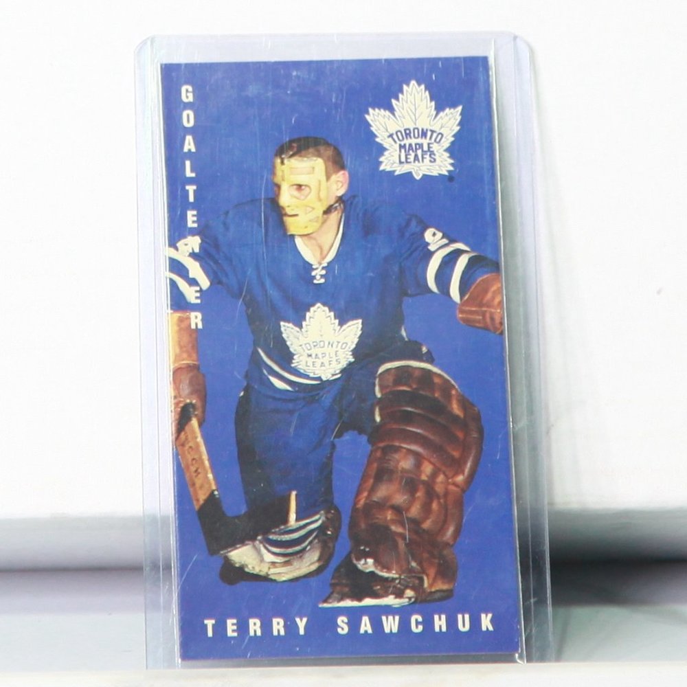 NHL Toronto Maple Leafs Goalie Terry Sawchuk Parkhurst Tallboy 1994 Retro Style